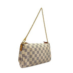 Louis Vuitton Favorite PM Damier Azur Shoulder Leather White — view 2