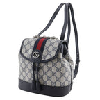 Gucci Ophidia Mini GG Supreme Canvas Gray Navy Blue Backpack Daypa — view 2