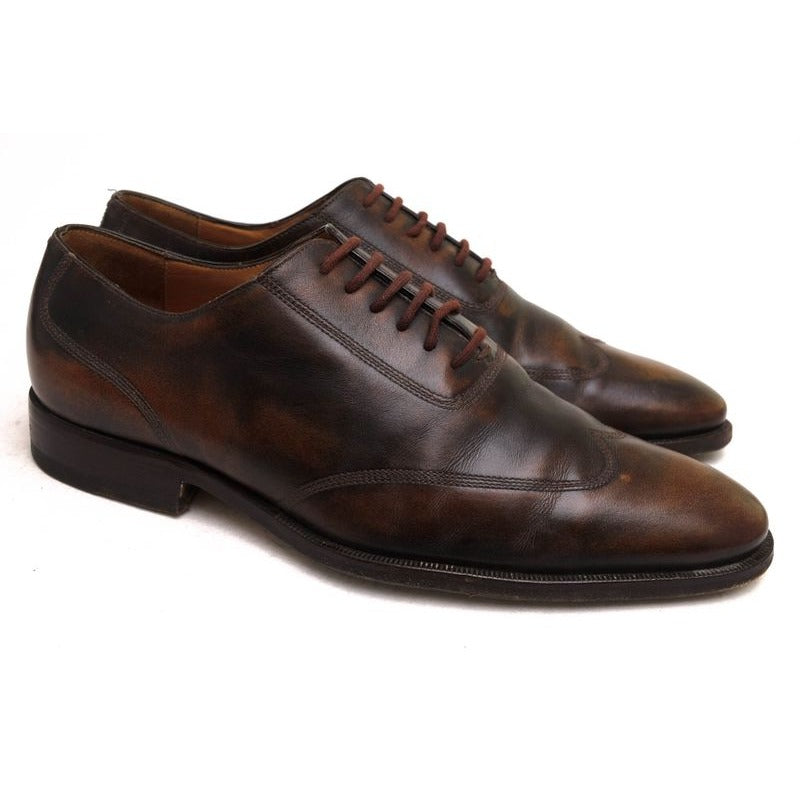 Gucci Shoes Business Men Leather Dark Brown Antique Dyed — view 2