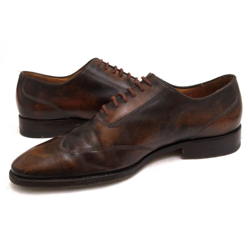 Gucci Shoes Business Men Leather Dark Brown Antique Dyed — view 3