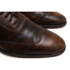 Gucci Shoes Business Men Leather Dark Brown Antique Dyed — view 6