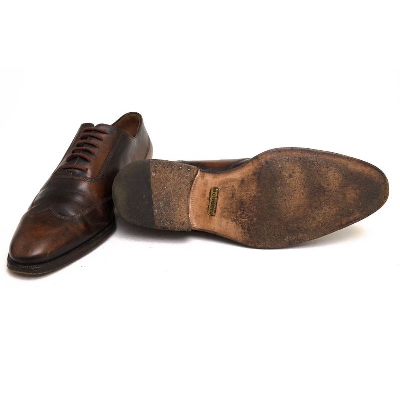 Gucci Shoes Business Men Leather Dark Brown Antique Dyed — view 7