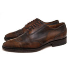 Gucci Shoes Business Men Leather Dark Brown Antique Dyed