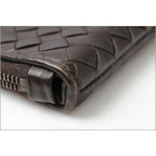 Bottega Veneta Document Case Intrecciato Dark — view 4