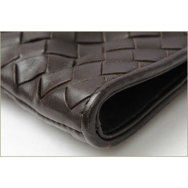 Bottega Veneta Document Case Intrecciato Dark — view 5