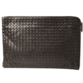 Bottega Veneta Document Case Intrecciato Dark
