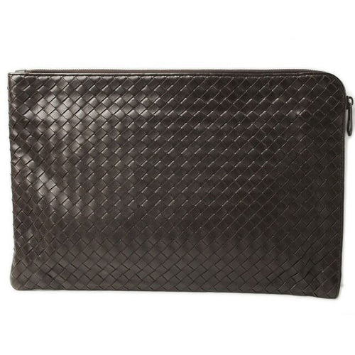 Bottega Veneta Document Case Intrecciato Dark