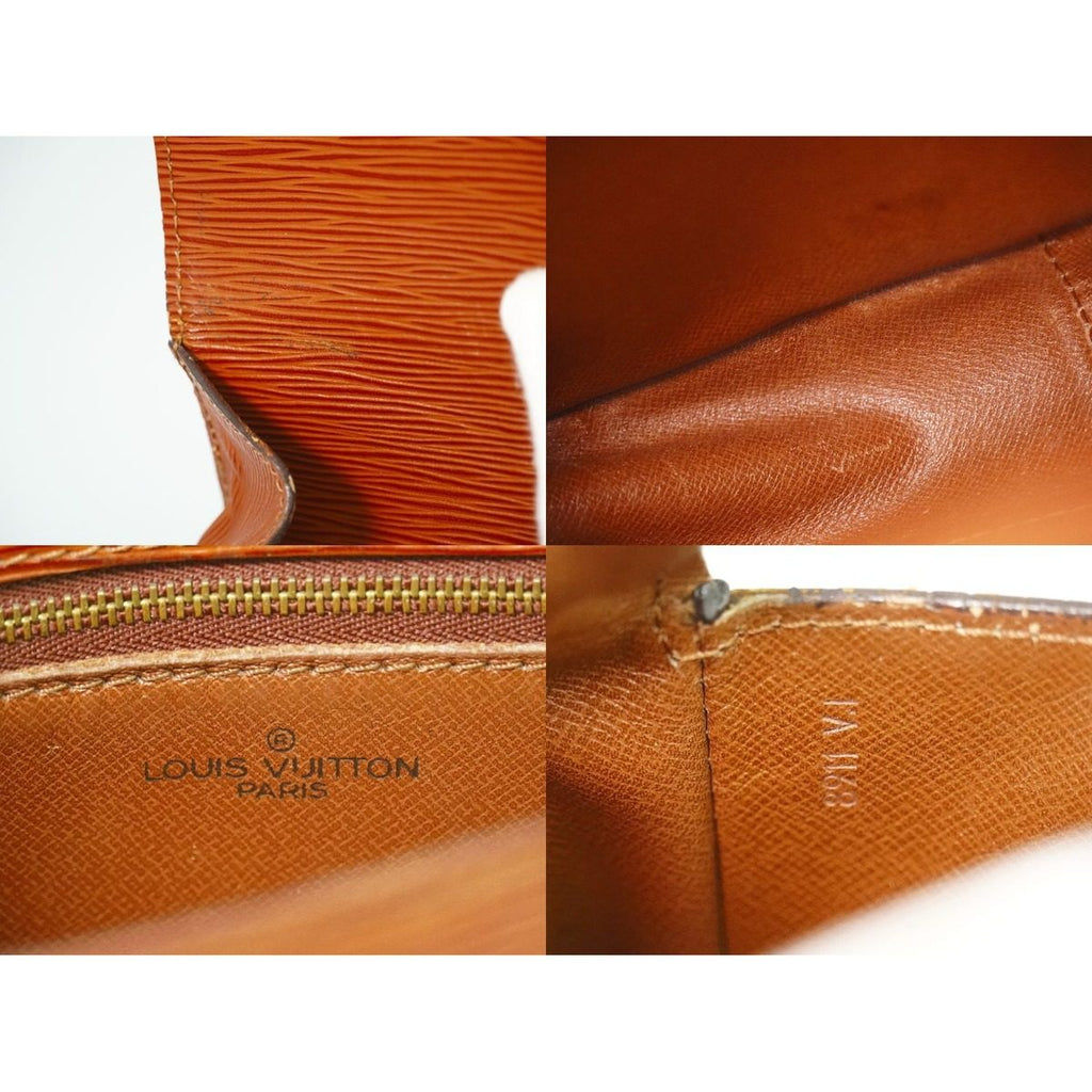 Louis Vuitton LV Saint Cloud Epi Leather Shoulder Bag Pochette Kenya Brown — view 9