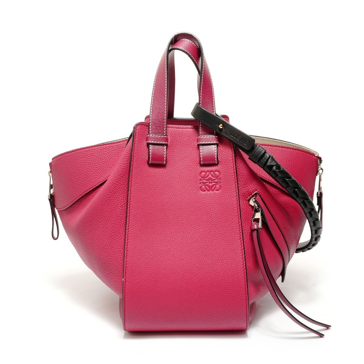 Loewe Handbag Hammock Leather Red