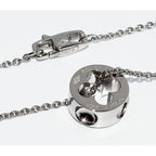 Louis Vuitton Pendant Necklace 18K White Gold Diamond 1 P Pendentif Empreinte — view 4