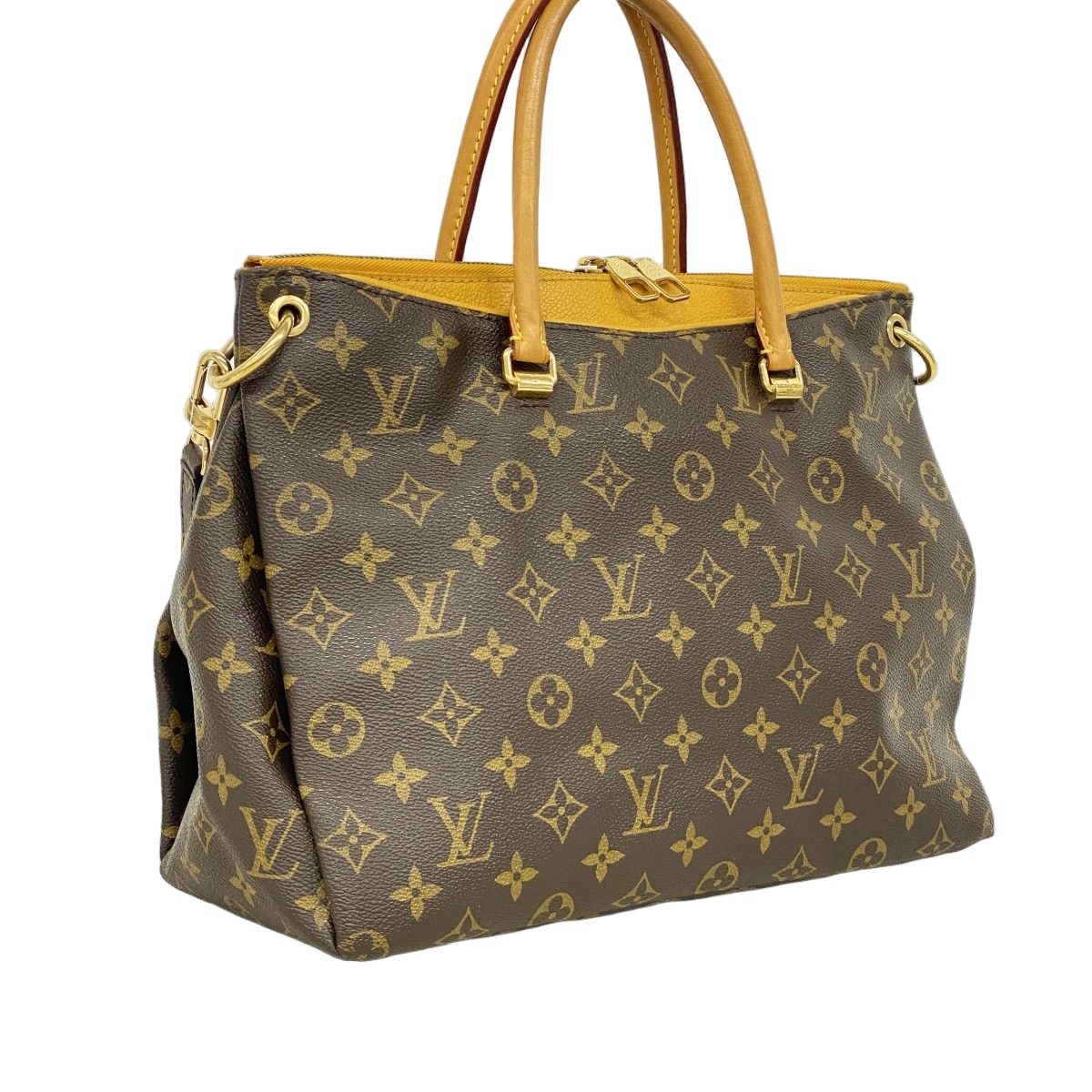 Louis Vuitton Handbag Monogram Pallas Ivory Saffron 2-Way — view 2