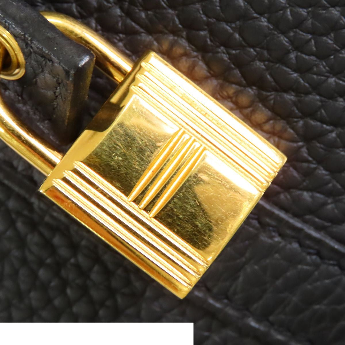 Hermes Picotin Lock MM Black Gold Taurillon Handbag — view 6