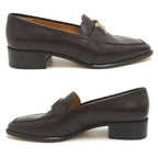 Hermes Mocha Size 24.5 Loafers — view 6