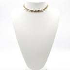Chanel Choker Gold Black White Coco Mark Logo — view 8