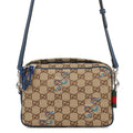Gucci Shoulder Bag GG Canvas Snake Embroidery Small 2-Way Clutch