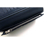 Louis Vuitton Long Wallet Men Leather Navy Portefeuille Brazza Portefeui — view 7