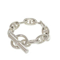 Hermes Chaine D'ancre GM 11 Frames Bracelet Silver 925 1217