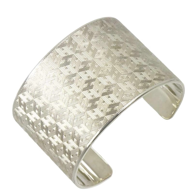 Hermes H Logo 16 cm Bangle Bracelet Silver SV 925 — view 2