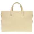 Loewe Logo Leather Ivory Tote