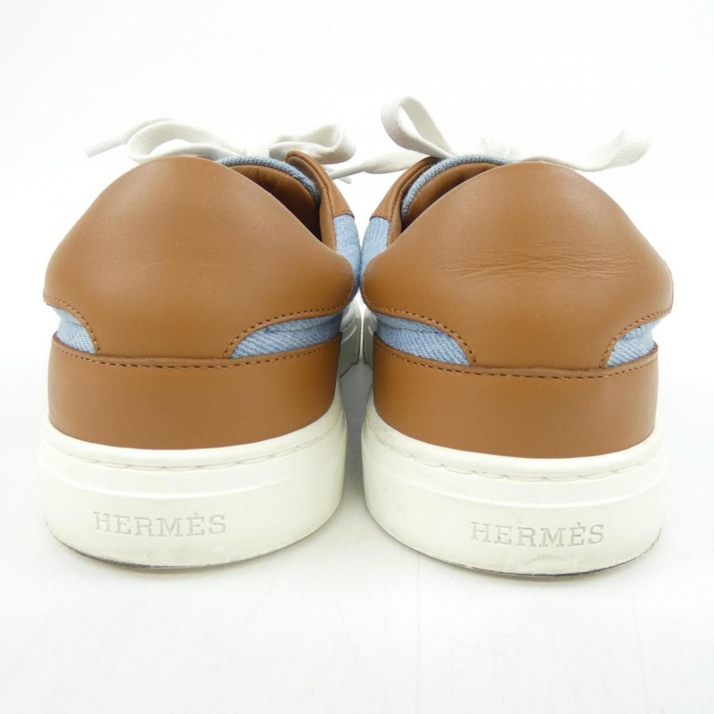Hermes Day Kelly Buckle Sneakers Blue Brown — view 5