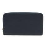 Louis Vuitton Epi Zippy Organizer NM Round Zipper Long Wallet Blue Marine Navy