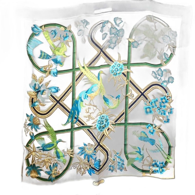 Hermes Scarf Carre 90 Caraibes Caribbean Estimated Silk
