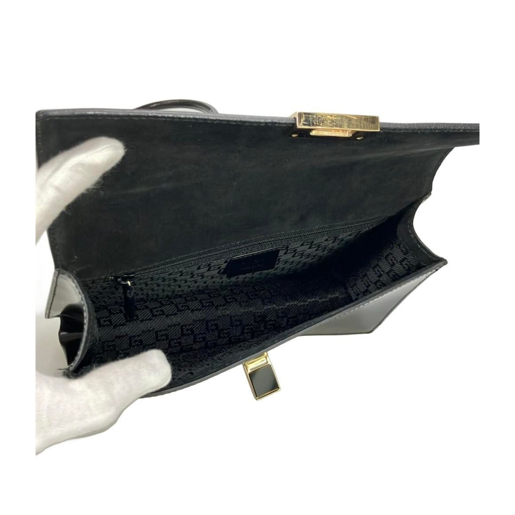 Gucci Handbag Enamel Black — view 5