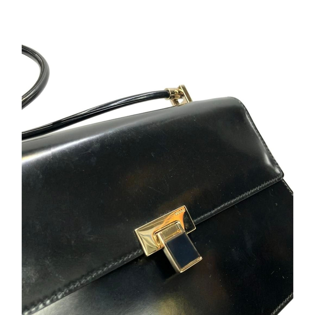 Gucci Handbag Enamel Black — view 8