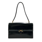 Gucci Handbag Enamel Black