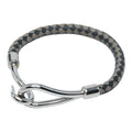 Hermes Jumbo Silver Black Metal Leather