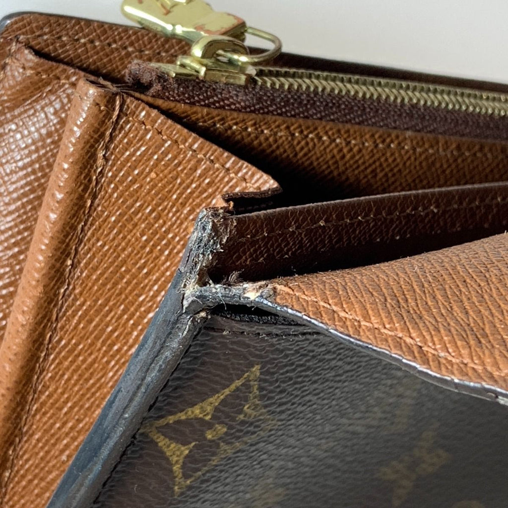 Louis Vuitton Monogram Portefeuille Sara Bifold Long Wallet Brown — view 9