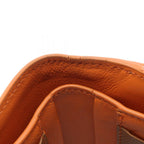 Bottega Veneta Bifold Wallet Brown Orange Leather Zip — view 7