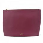 Loewe Clutch Oblong Pouch Second Ply Crimson Bordeaux
