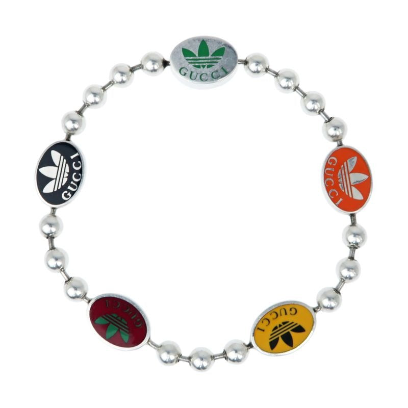 Gucci Adidas Collaboration Bracelet Ball Chain 18 AG 925 Multicolor