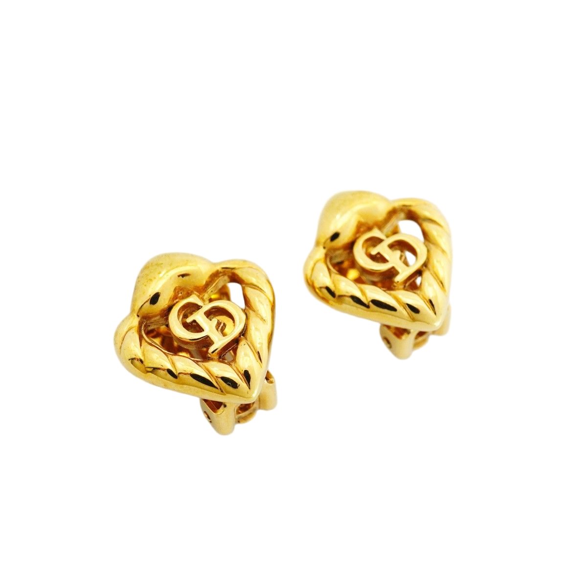 Dior Earrings CD Logo Gold Plated — view 2