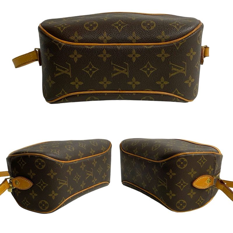 Louis Vuitton Blois Monogram Leather Mini Shoulder Bag Pochette Sacoche Brown — view 7
