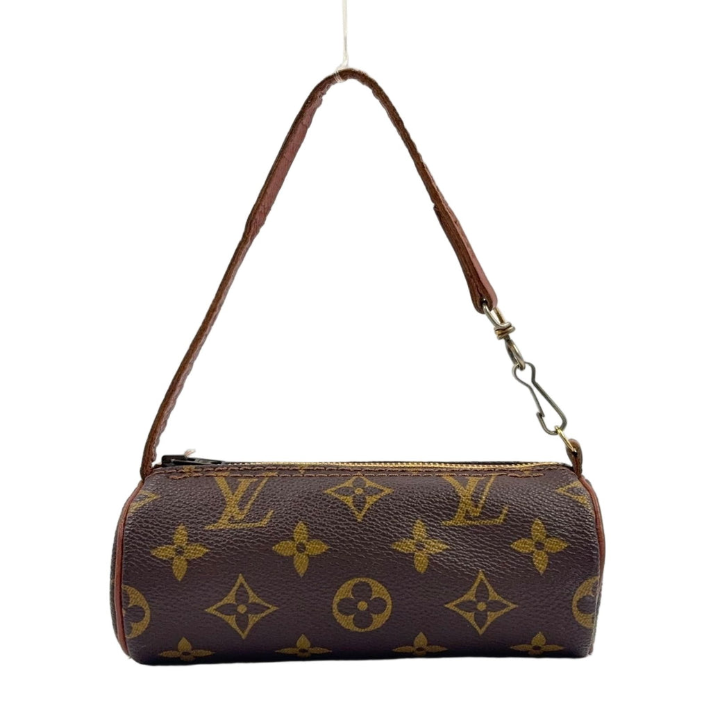 Louis Vuitton Papillon Unknown Leather Brown Light Pouch Gold
