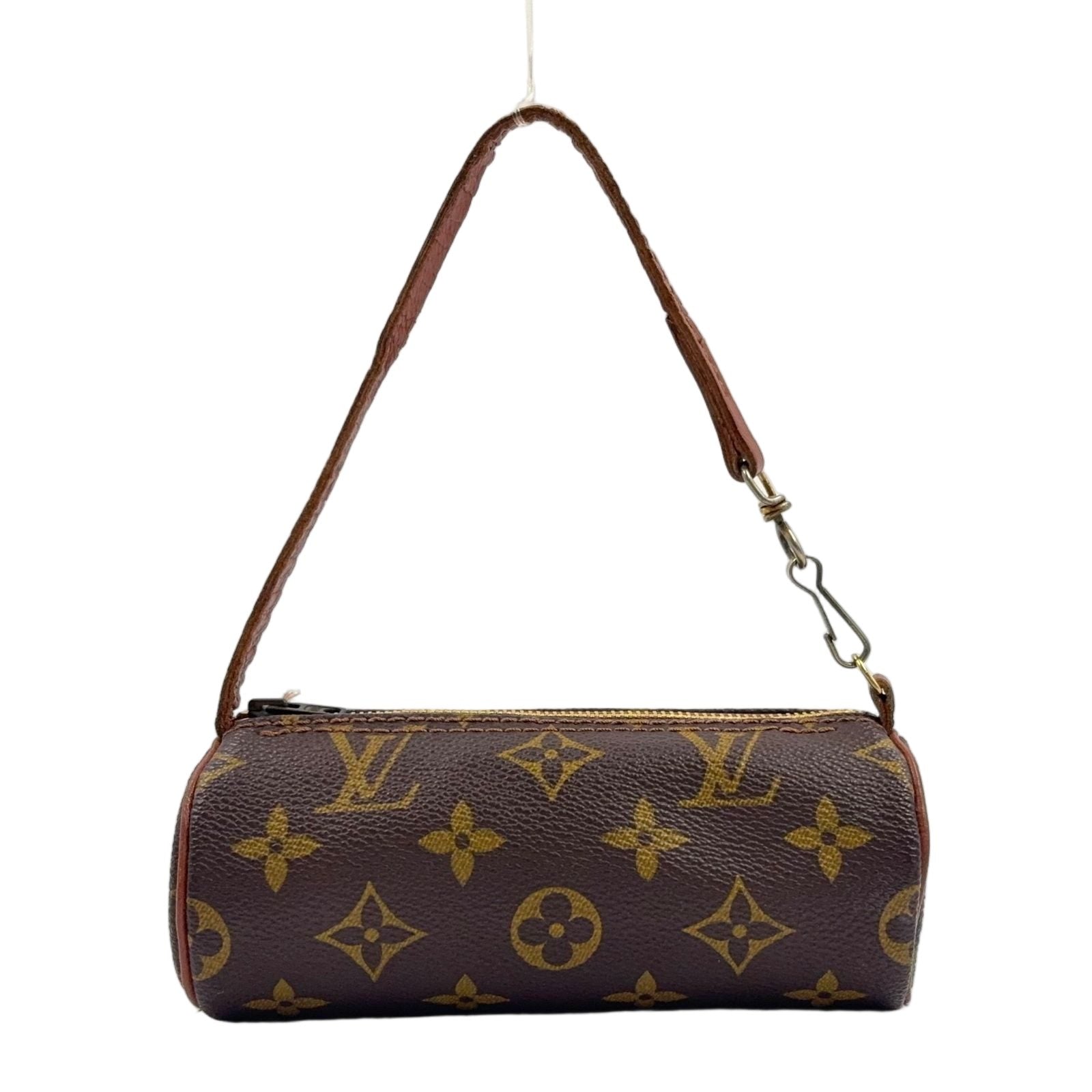 Louis Vuitton Papillon Unknown Leather Brown Light Pouch Gold