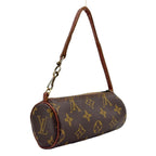 Louis Vuitton Papillon Unknown Leather Brown Light Pouch Gold — view 2