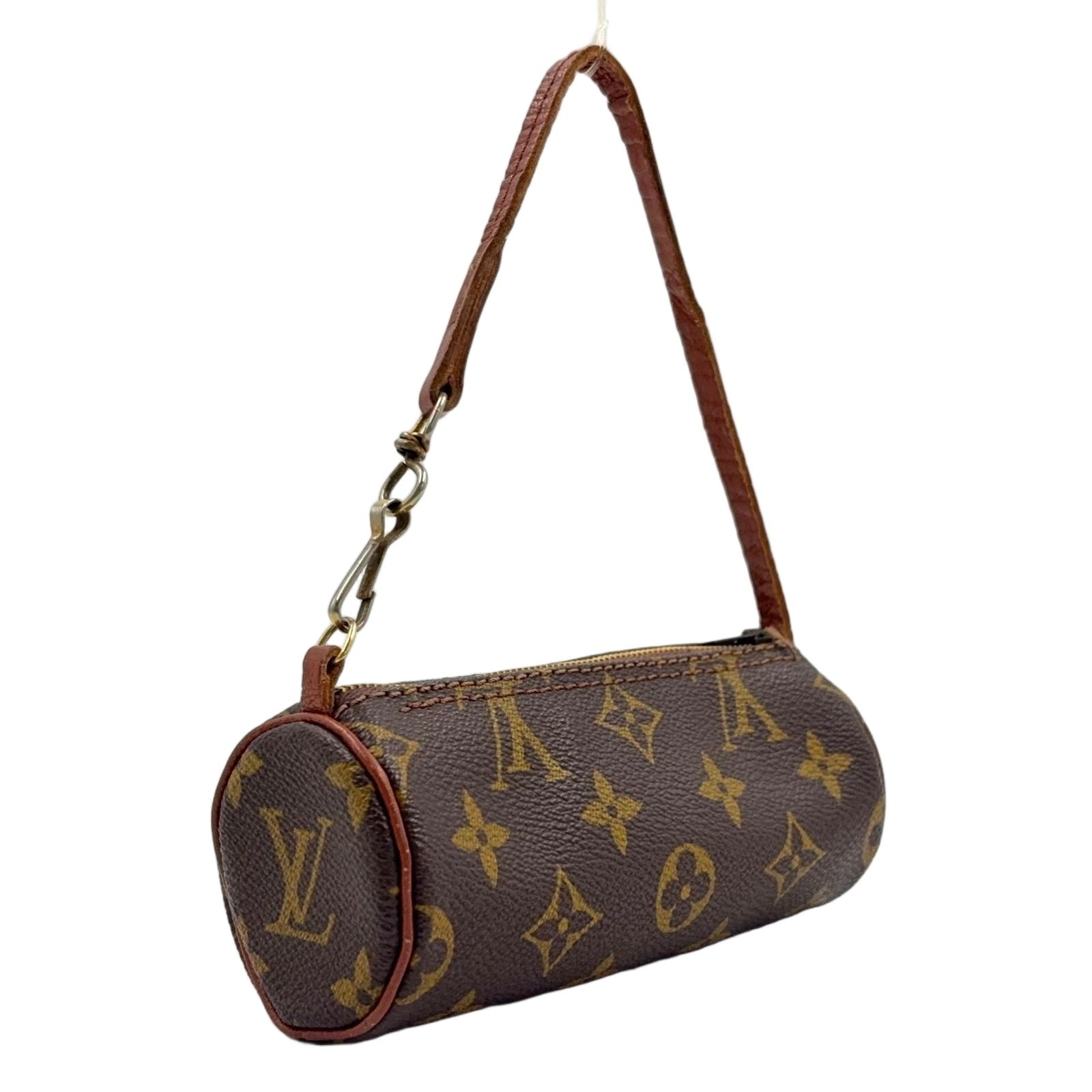 Louis Vuitton Papillon Unknown Leather Brown Light Pouch Gold — view 2