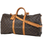 Louis Vuitton Keepall Bandouliere 55 Boston Bag Monogram Brown