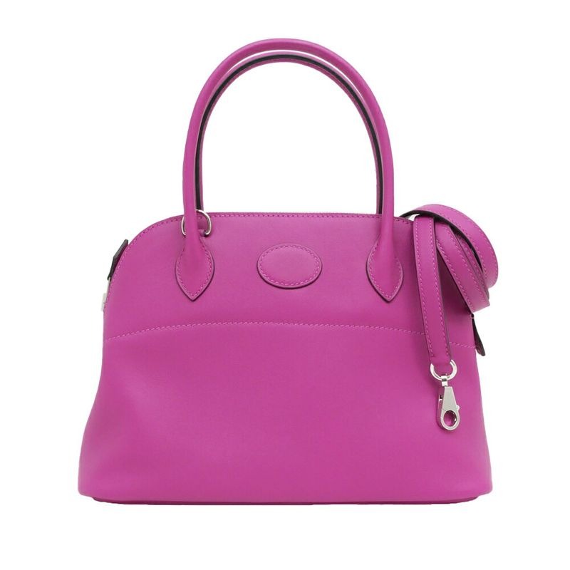 Hermes Bolide 27 Shoulder Bag Hand Rose Purple Swift A Stamp Manufacture