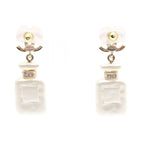 Chanel Earrings CC Logo Perfume Bottle — view 2