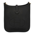 Hermes Evelyne TPM Amazon Taurillon Clemence Shoulder Bag Noir Black