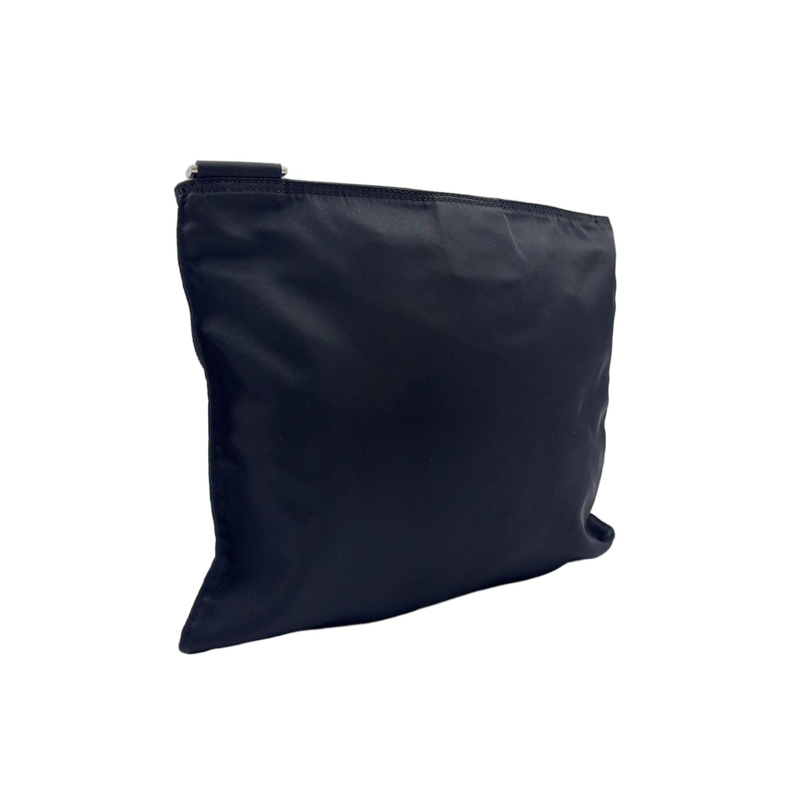 Prada Nylon Black Shoulder Bag Silver — view 2