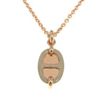 Hermes Necklace Mini Maillon PM Brown Marron Glace R Chaine D'ancre — view 2