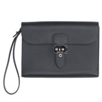 Hermes Sac a Depeches 24 Veau Epsom Black Clutch