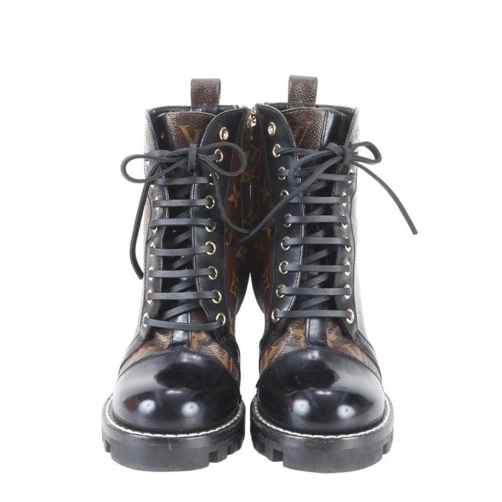 Louis Vuitton Monogram Star Trail Line Ankle Boots Leather Shoes — view 2