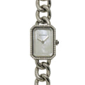 Chanel Premiere Diamond Bezel Watch White Shell Quartz