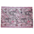 Dior Scarf Shawl Large Elephant Tiger Flower Pink